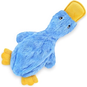 Wholesale Cute No-Stuffing Blue Duck Toy with Soft Squeaker